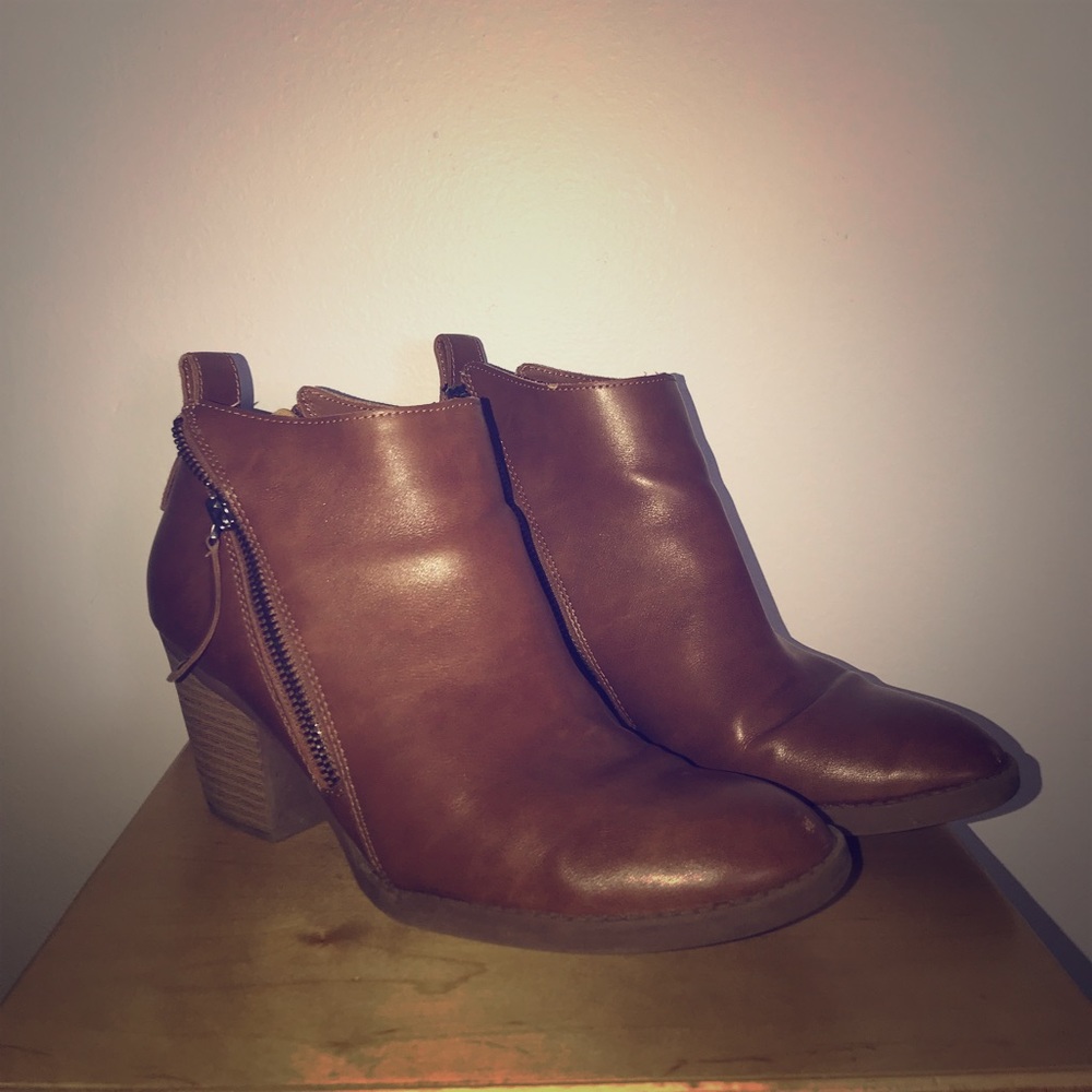 Cognac Ankle Bootie